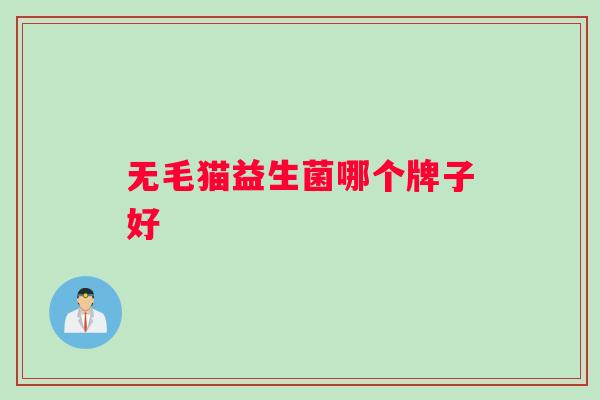 无毛猫益生菌哪个牌子好