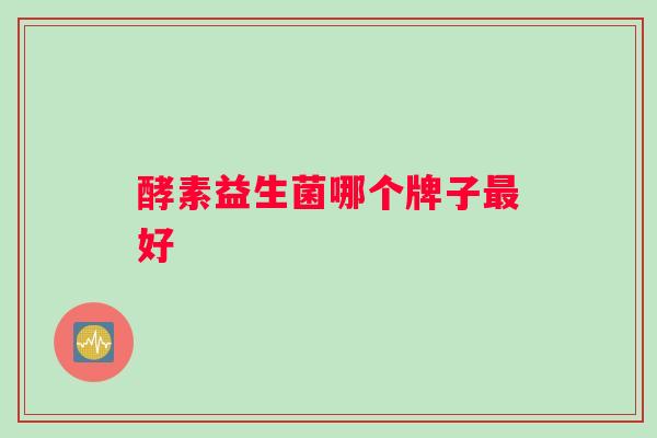 酵素益生菌哪个牌子最好