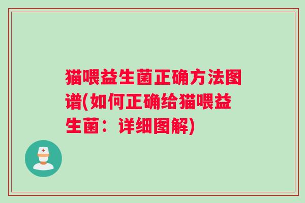 猫喂益生菌正确方法图谱(如何正确给猫喂益生菌：详细图解)