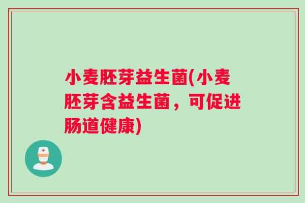 小麦胚芽益生菌(小麦胚芽含益生菌,可促进肠道健康) 小麦胚芽益生菌(小麦胚芽含益生菌,可促进肠道健康)