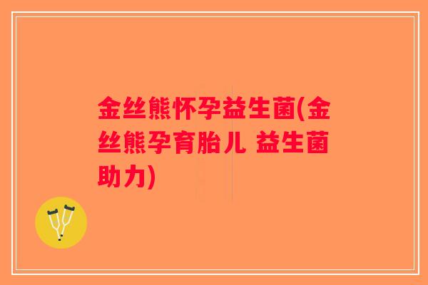 金丝熊怀孕益生菌(金丝熊孕育胎儿 益生菌助力)