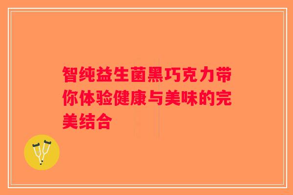 智纯益生菌黑巧克力带你体验健康与美味的完美结合