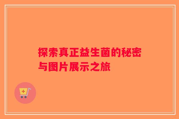 探索真正益生菌的秘密与图片展示之旅 探索真正益生菌的秘密与图片展示之旅