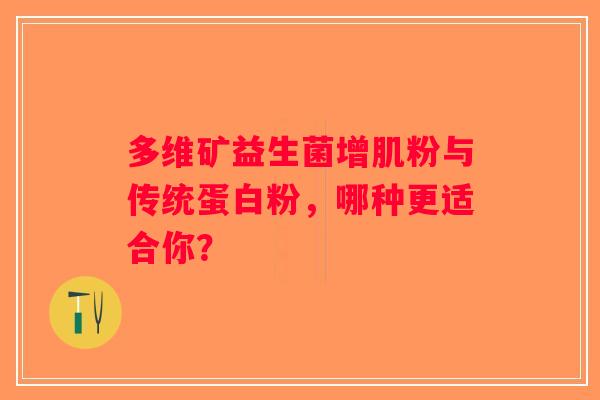 多维矿益生菌增肌粉与传统蛋白粉，哪种更适合你？