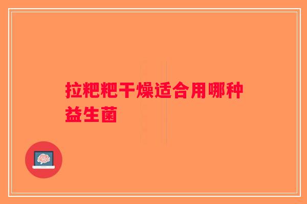 拉粑粑干燥适合用哪种益生菌