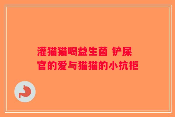 灌猫猫喝益生菌 铲屎官的爱与猫猫的小抗拒 灌猫猫喝益生菌 铲屎官的爱与猫猫的小抗拒